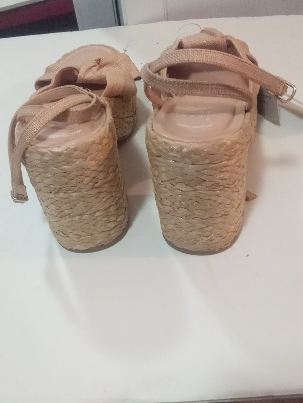 A New Day Wedge Sandals with Bow Accent Sz 9 NWT $45 Memory Foam